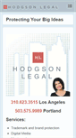 Mobile Screenshot of hodgsonlegal.com